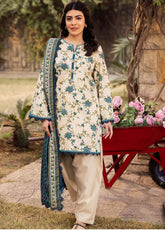 Prints by Asim Jofa Printed Lawn Suits Unstitched 3 Piece - AJ25PL4 AJUBJ-34