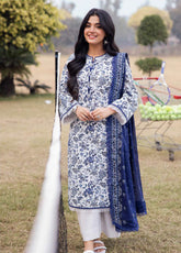 Prints by Asim Jofa Printed Lawn Suits Unstitched 3 Piece - AJ25PL6 AJUBJ-35