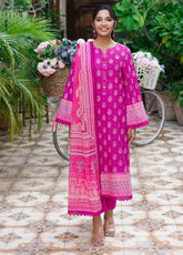 Prints by Asim Jofa Printed Lawn Suits Unstitched 3 Piece - AJ25PL6 AJUUB-33