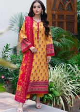 Prints by Asim Jofa Printed Lawn Suits Unstitched 3 Piece - AJ25PL6 AJUUB-36