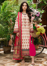 Prints by Asim Jofa Printed Lawn Suits Unstitched 3 Piece - AJ25PL6 AJUUB-39