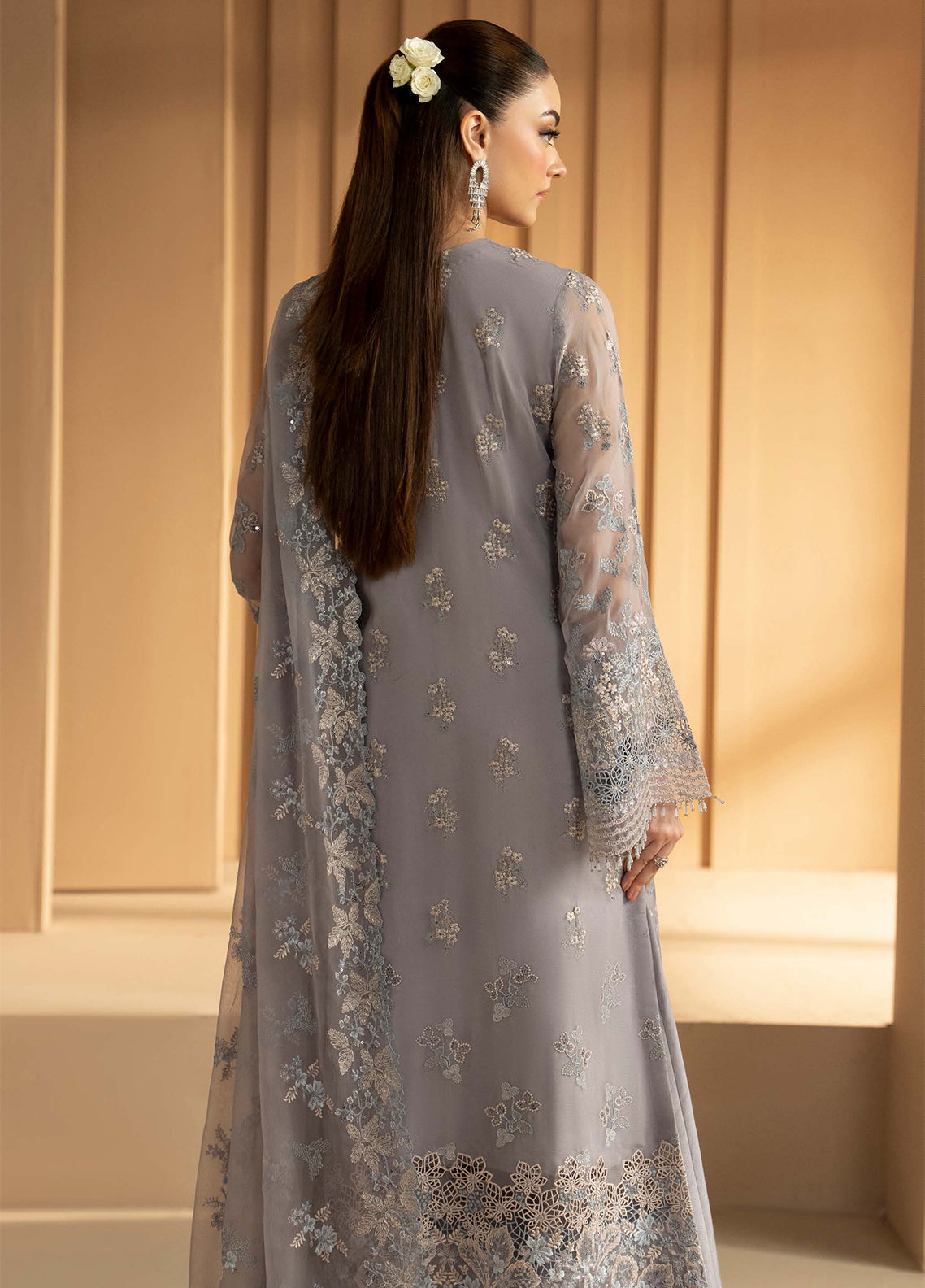 Purkashish By Lavish Premium Luxury Embroidered Chiffon 3 Piece Unstitched Suit LP26PC D-PK-01 SILVER SAGE Purkashish By Lavish Premium Luxury Embroidered Chiffon 3 Piece Unstitched Suit LP26PC D-PK-01 SILVER SAGE