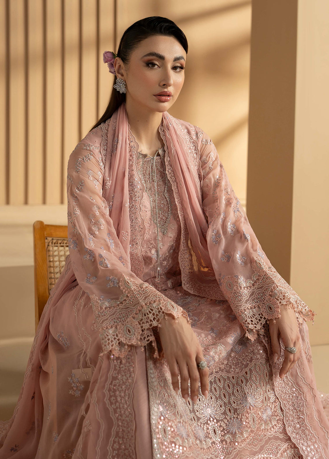 Purkashish By Lavish Premium Luxury Embroidered Chiffon 3 Piece Unstitched Suit LP26PC D-PK-02 BLUSH ROSE Purkashish By Lavish Premium Luxury Embroidered Chiffon 3 Piece Unstitched Suit LP26PC D-PK-02 BLUSH ROSE