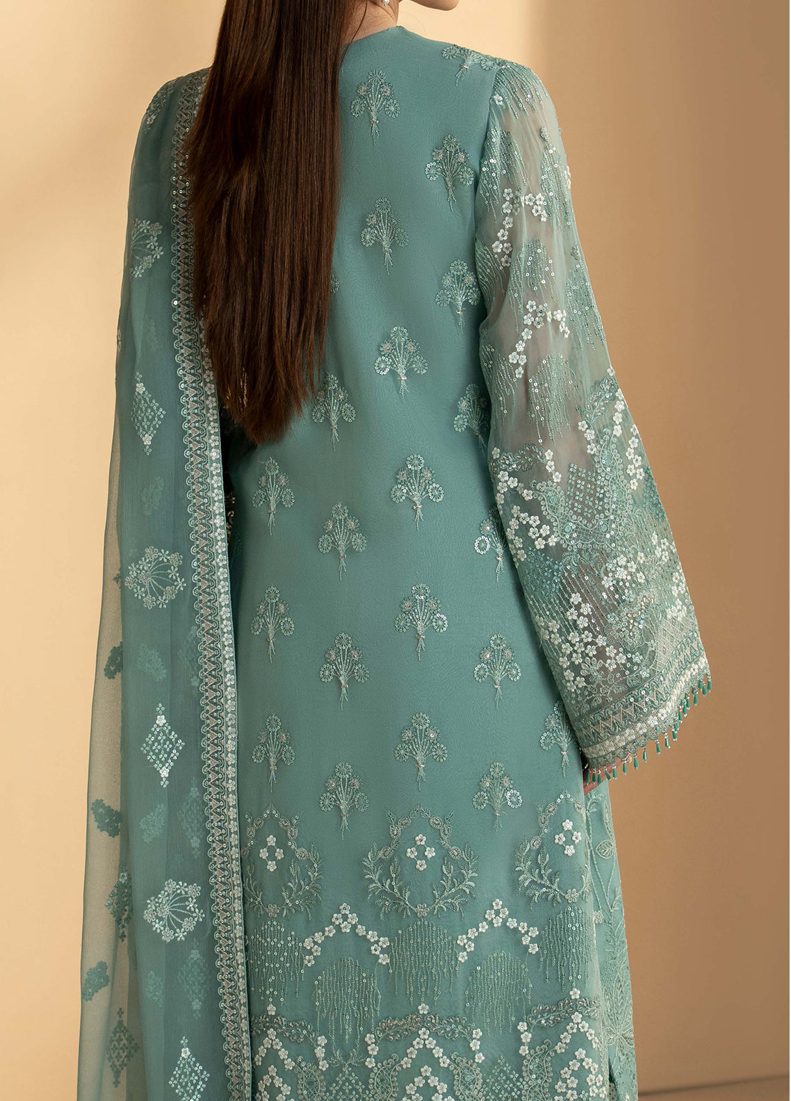 Purkashish By Lavish Premium Luxury Embroidered Chiffon 3 Piece Unstitched Suit LP26PC D-PK-06 AQUA MIST Purkashish By Lavish Premium Luxury Embroidered Chiffon 3 Piece Unstitched Suit LP26PC D-PK-06 AQUA MIST