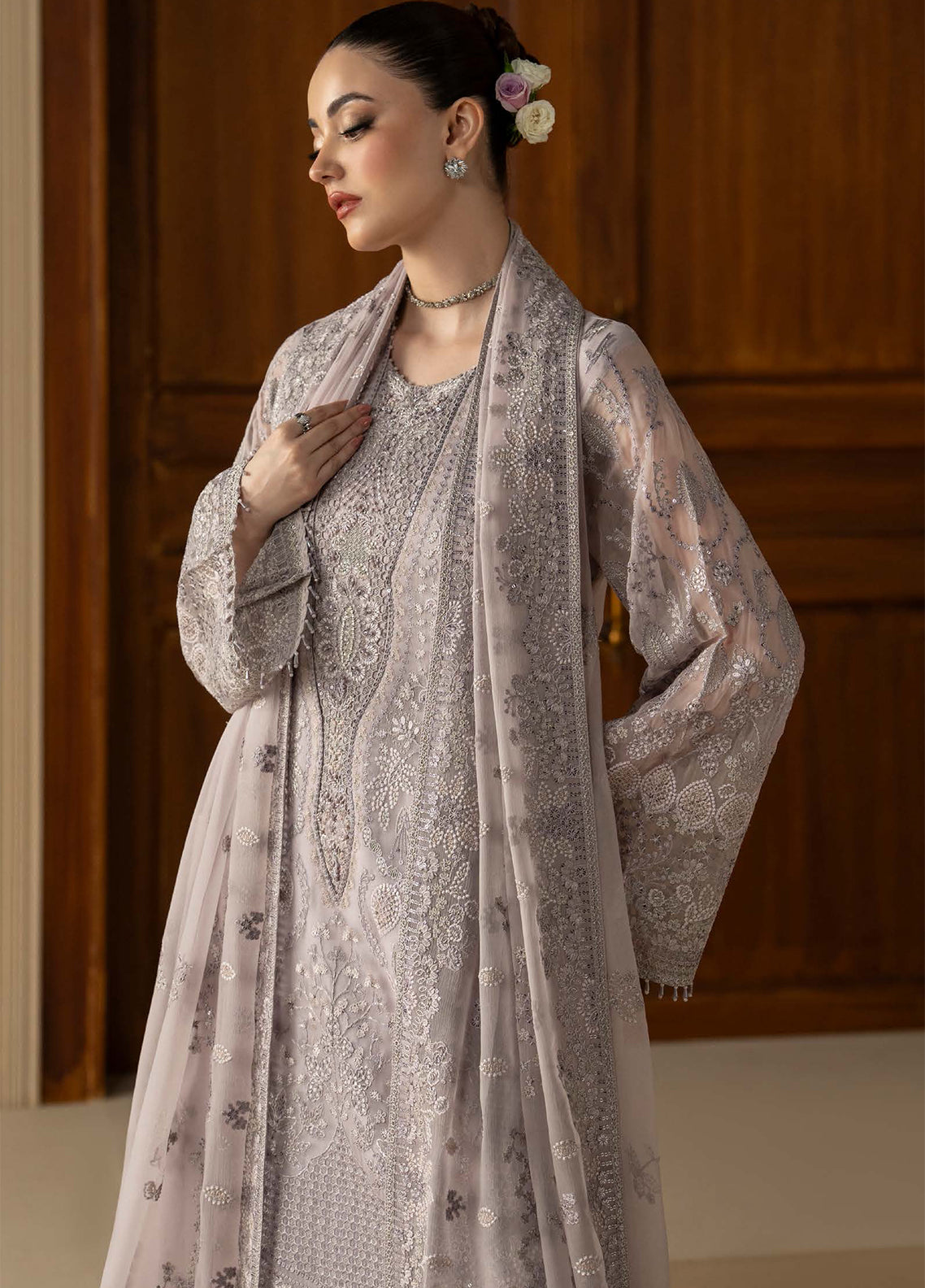 Purkashish By Lavish Premium Luxury Embroidered Chiffon 3 Piece Unstitched Suit LP26PC D-PK-07 LILAC MIST Purkashish By Lavish Premium Luxury Embroidered Chiffon 3 Piece Unstitched Suit LP26PC D-PK-07 LILAC MIST