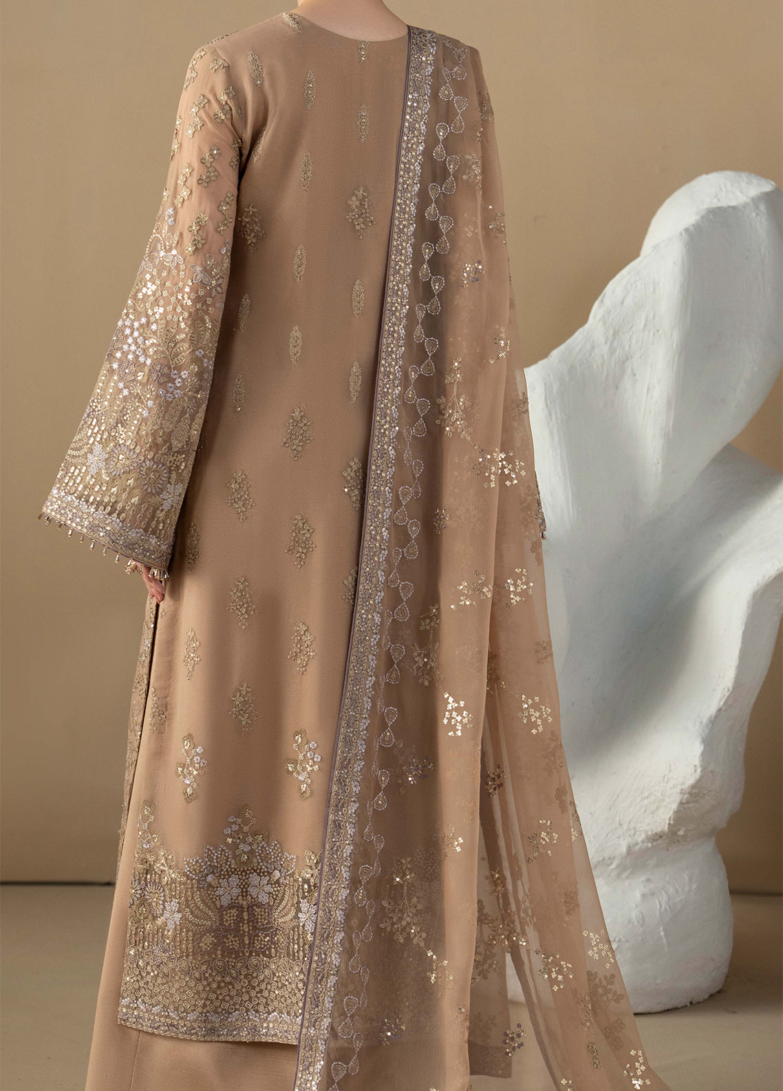 Purkashish By Lavish Premium Luxury Embroidered Chiffon 3 Piece Unstitched Suit LP26PC D-PK-09 MAUVE TAUPE Purkashish By Lavish Premium Luxury Embroidered Chiffon 3 Piece Unstitched Suit LP26PC D-PK-09 MAUVE TAUPE