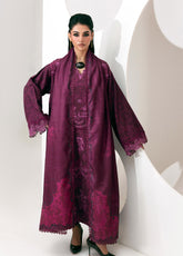QPrints By Qalamkar Embroidered Slub Linen 3 Piece Unstitched Suit QLM26QW D-3B MALA