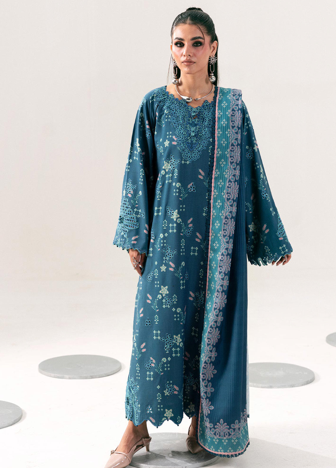 QPrints By Qalamkar Embroidered Slub Linen 3 Piece Unstitched Suit QLM26QW D-6B ROHI QPrints By Qalamkar Embroidered Slub Linen 3 Piece Unstitched Suit QLM26QW D-6B ROHI