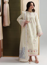 Qalamkar Festive Embroidered Lawn 3 Piece Unstitched Suit QLM26FL D-QFL-01 ELMA