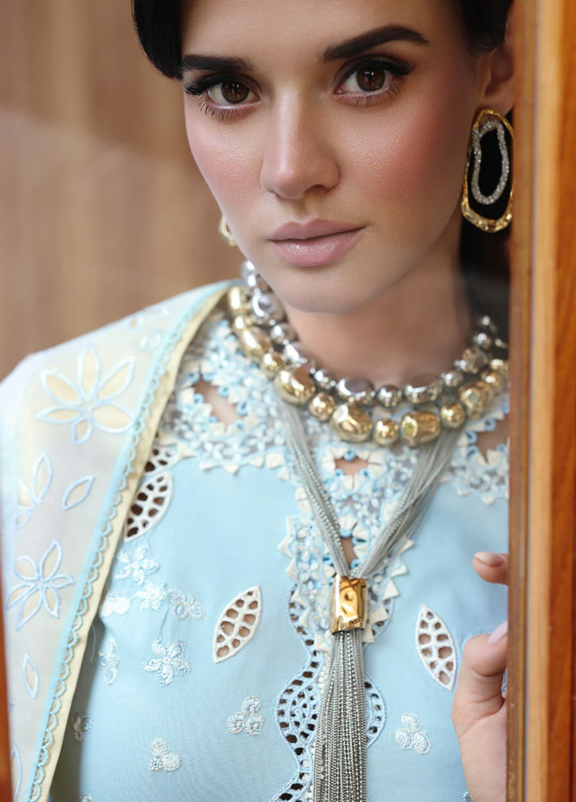 Qalamkar Luxury Chikankari Lawn 3 Piece Unstitched Suit QLM26CEE D-05 NAYRA Qalamkar Luxury Chikankari Lawn 3 Piece Unstitched Suit QLM26CEE D-05 NAYRA