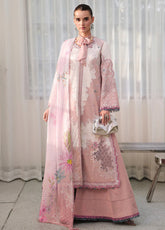 Qalamkar Luxury Chikankari Lawn 3 Piece Unstitched Suit QLM26CEE D-06 NOURA