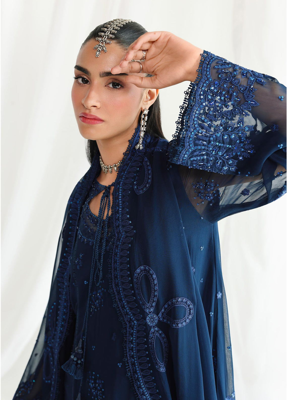 Qalamkar Luxury Embroidered Chiffon 3 Piece Unstitched Suit QLM26C D-QCC-02 SHIREEN Qalamkar Luxury Embroidered Chiffon 3 Piece Unstitched Suit QLM26C D-QCC-02 SHIREEN