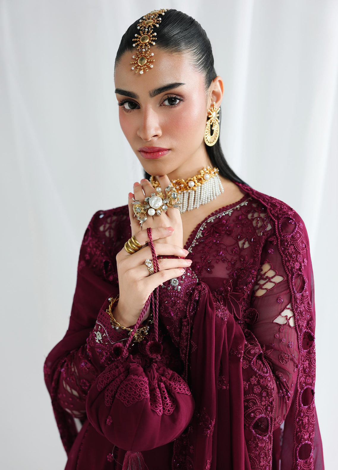 Qalamkar Luxury Embroidered Chiffon 3 Piece Unstitched Suit QLM26C D-QCC-03 WAFA Qalamkar Luxury Embroidered Chiffon 3 Piece Unstitched Suit QLM26C D-QCC-03 WAFA
