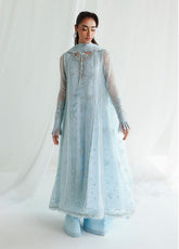 Qalamkar Luxury Embroidered Chiffon 3 Piece Unstitched Suit QLM26C D-QCC-08 SONA