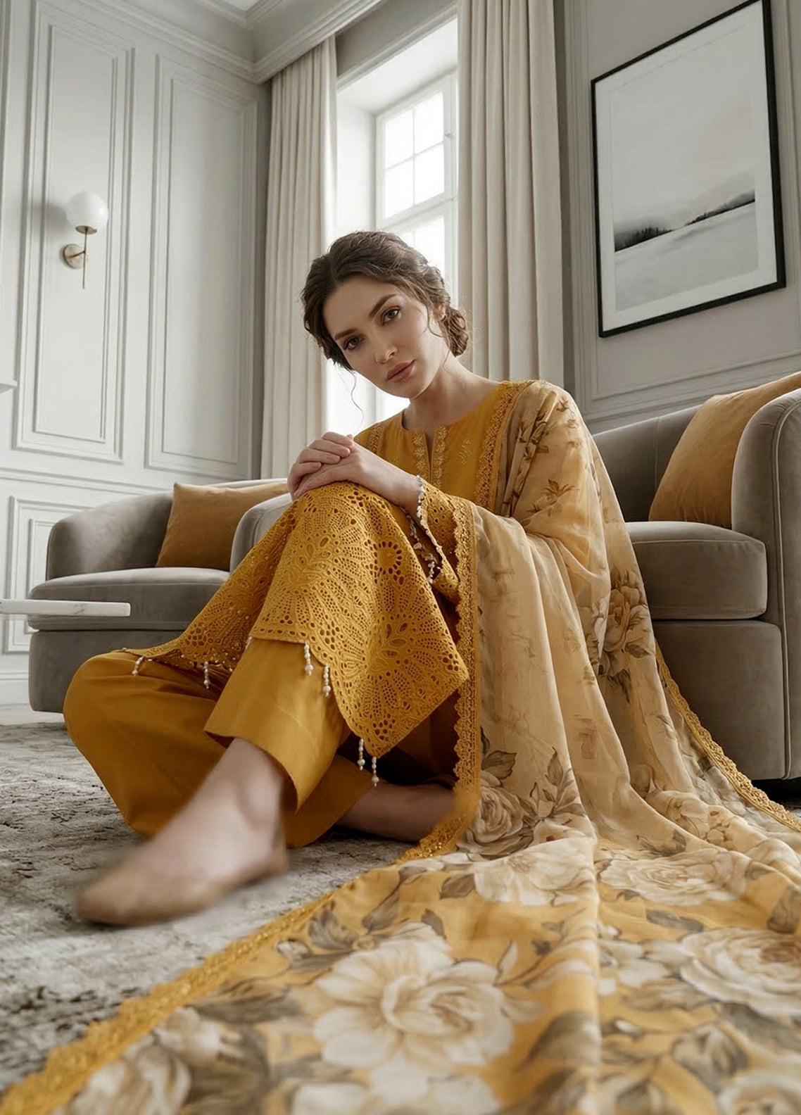 Qalamkari By Noorjahan Embroidered Lawn 3 Piece Unstitched Suit NJ26QEL D-03 Qalamkari By Noorjahan Embroidered Lawn 3 Piece Unstitched Suit NJ26QEL D-03