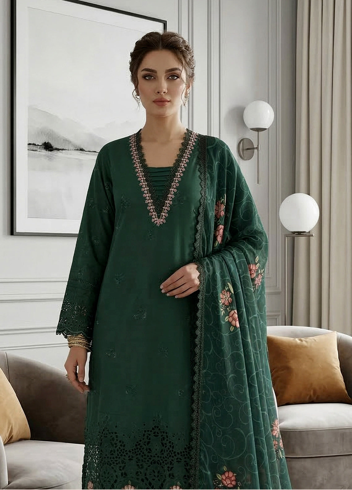 Qalamkari By Noorjahan Embroidered Lawn 3 Piece Unstitched Suit NJ26QEL D-04 Qalamkari By Noorjahan Embroidered Lawn 3 Piece Unstitched Suit NJ26QEL D-04