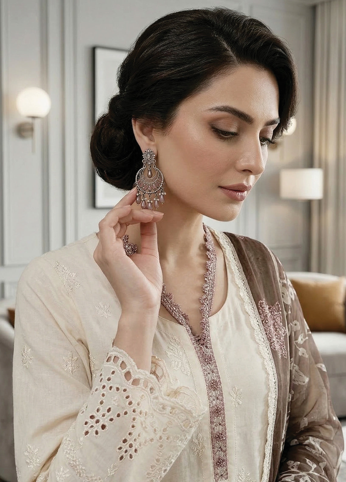 Qalamkari By Noorjahan Embroidered Lawn 3 Piece Unstitched Suit NJ26QEL D-07 Qalamkari By Noorjahan Embroidered Lawn 3 Piece Unstitched Suit NJ26QEL D-07