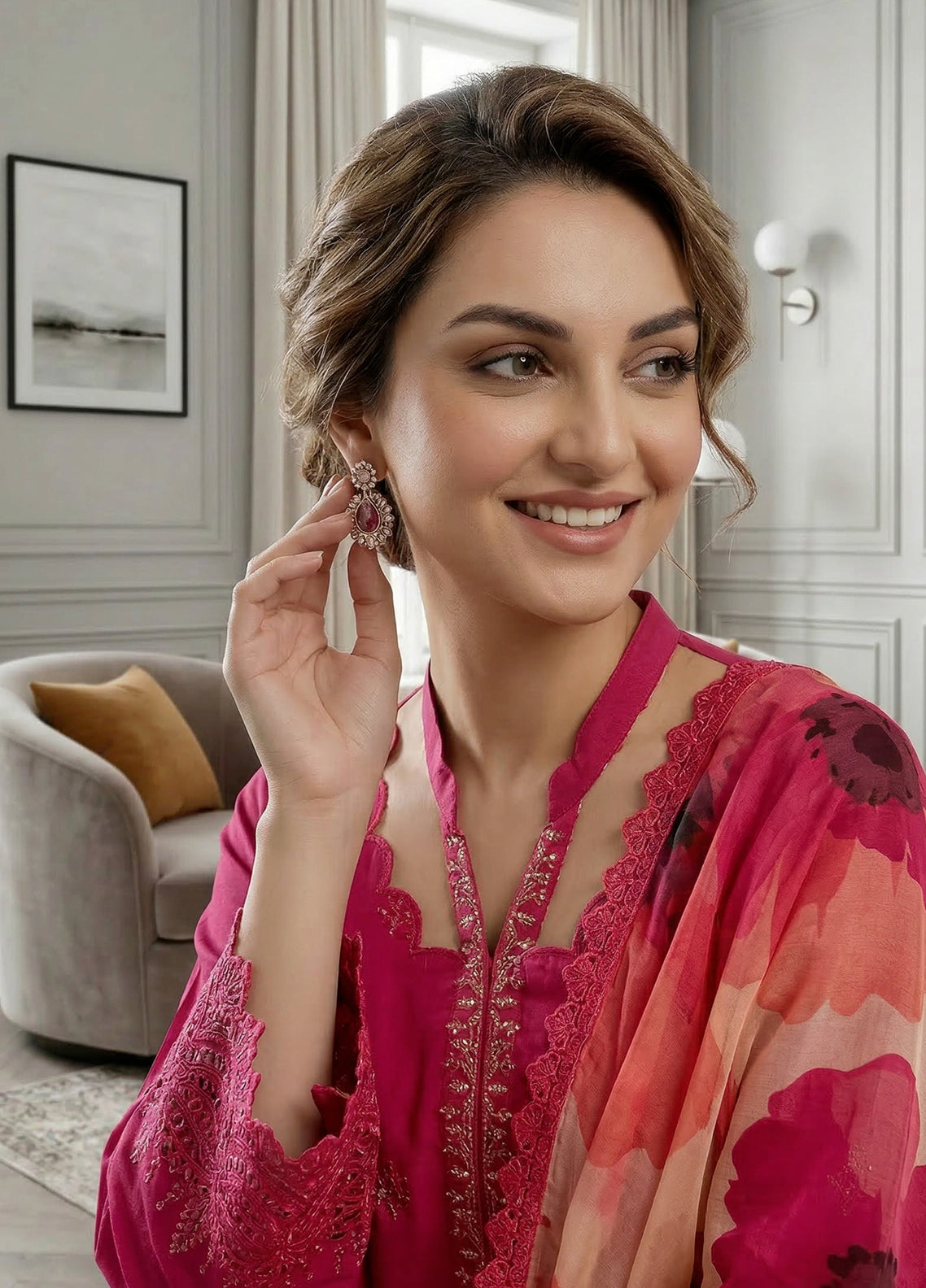 Qalamkari By Noorjahan Embroidered Lawn 3 Piece Unstitched Suit NJ26QEL D-08 Qalamkari By Noorjahan Embroidered Lawn 3 Piece Unstitched Suit NJ26QEL D-08