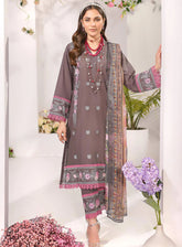 Qasr-e-Zebaish By Addee Embroidered Lawn Suits Stitched 3 Piece - AD24QZ SM-040