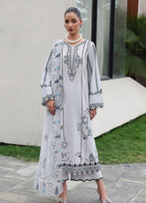 Qline By Qalamkar Embroidered Lawn 3 Piece Unstitched Suit QLM26QLL D-QKL-03 SAMIA