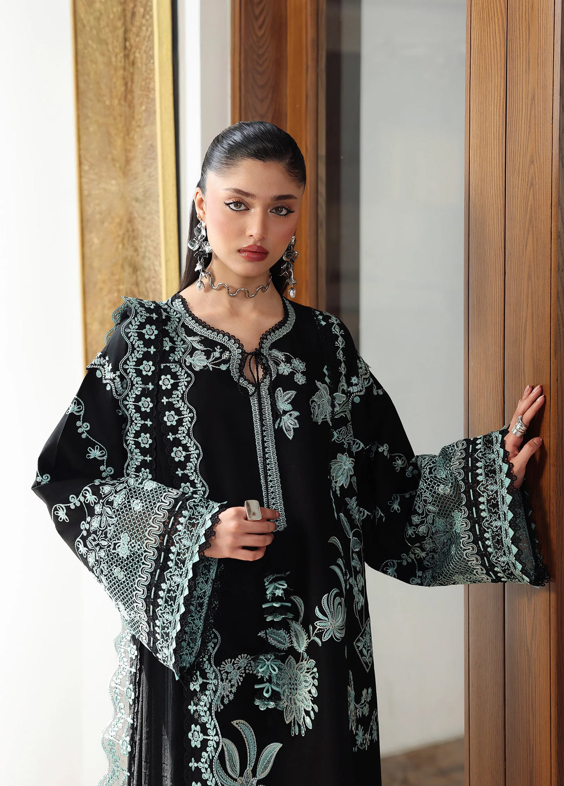 Qline By Qalamkar Embroidered Lawn 3 Piece Unstitched Suit QLM26QLL D-QKL-06 SANA Qline By Qalamkar Embroidered Lawn 3 Piece Unstitched Suit QLM26QLL D-QKL-06 SANA