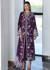 Qline By Qalamkar Embroidered Lawn 3 Piece Unstitched Suit QLM26QLL D-QKL-14 SUHRA