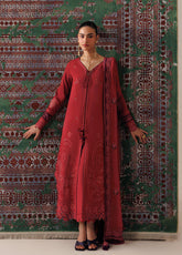 Qline By Qalamkar Embroidered Linen 3 Piece Unstitched Suit QLM26QLLN D-QLW-03 ZAIRA