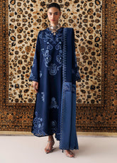 Qline By Qalamkar Embroidered Linen 3 Piece Unstitched Suit QLM26QLLN D-QLW-10 SERAN