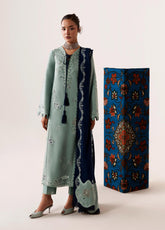 Qline By Qalamkar Embroidered Linen 3 Piece Unstitched Suit QLM26QLLN D-QLW-11 TALIYA