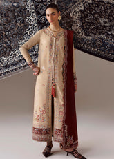 Qline By Qalamkar Embroidered Linen 3 Piece Unstitched Suit QLM26QLLN D-QLW-16 HAMNA