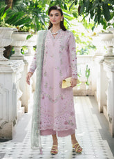 Qline by Qalamkar Embroidered Chikankari Lawn 3 Piece Unstitched Suit QLM26QL RP-11 INAYA