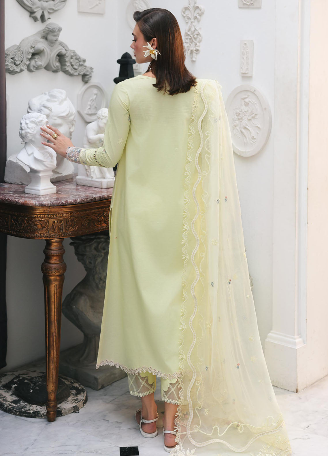 Qline by Qalamkar Embroidered Chikankari Lawn 3 Piece Unstitched Suit QLM26QL RP-13 MOONSTONE Qline by Qalamkar Embroidered Chikankari Lawn 3 Piece Unstitched Suit QLM26QL RP-13 MOONSTONE