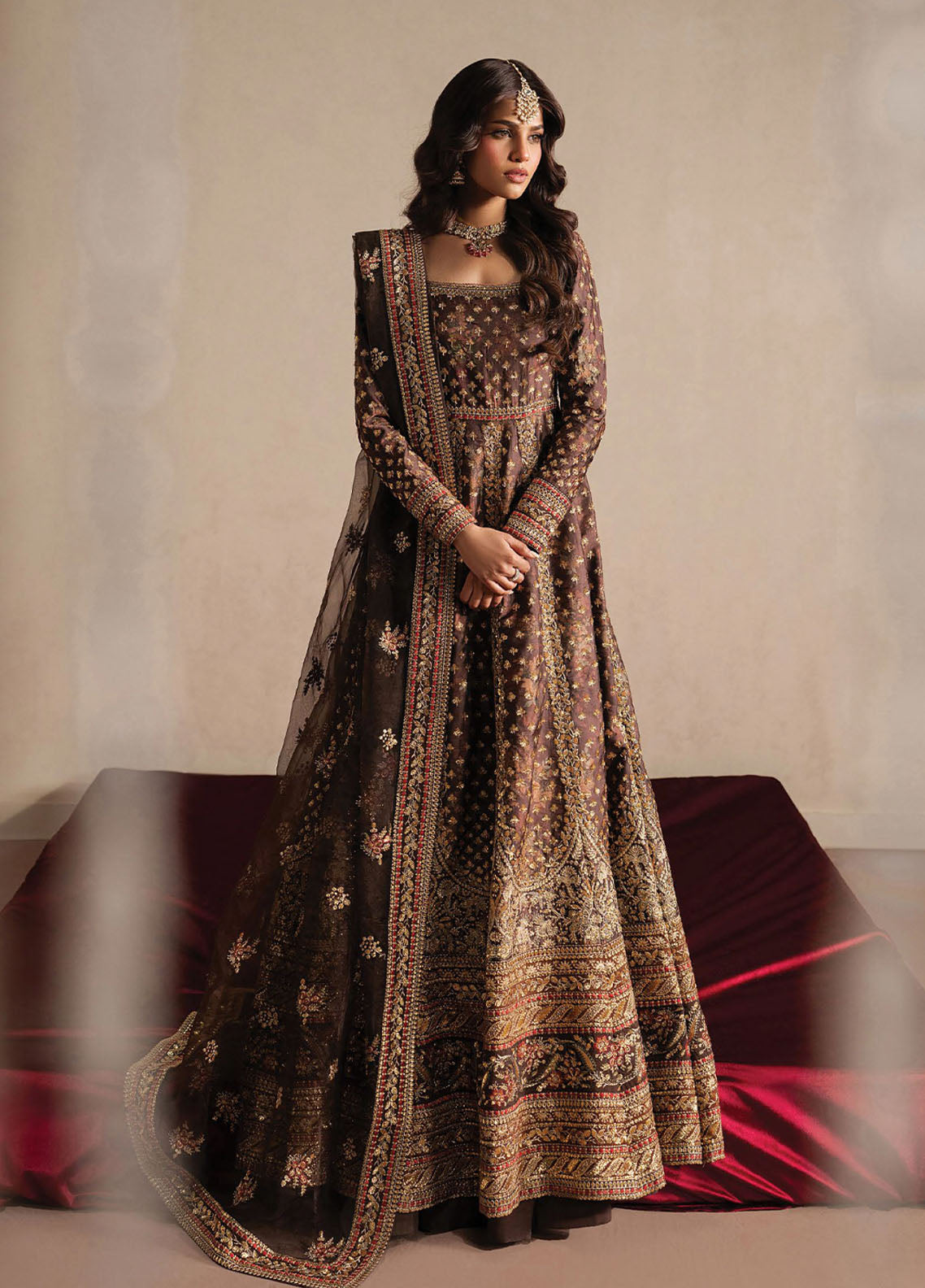 Qurbat By Ayzel Festive Embroidered Raw Silk 3 Piece Unstitched Suit AZL26QSF D-04 NAZAAKAT Qurbat By Ayzel Festive Embroidered Raw Silk 3 Piece Unstitched Suit AZL26QSF D-04 NAZAAKAT