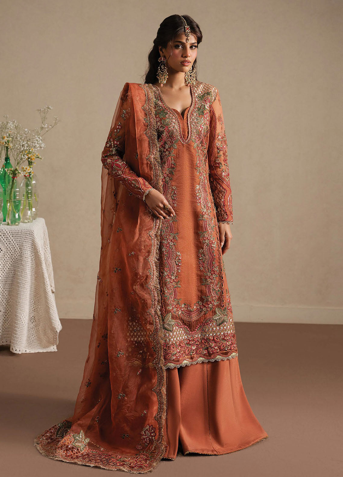 Qurbat By Ayzel Festive Embroidered Raw Silk 3 Piece Unstitched Suit AZL26QSF D-07 SAHAARA Qurbat By Ayzel Festive Embroidered Raw Silk 3 Piece Unstitched Suit AZL26QSF D-07 SAHAARA