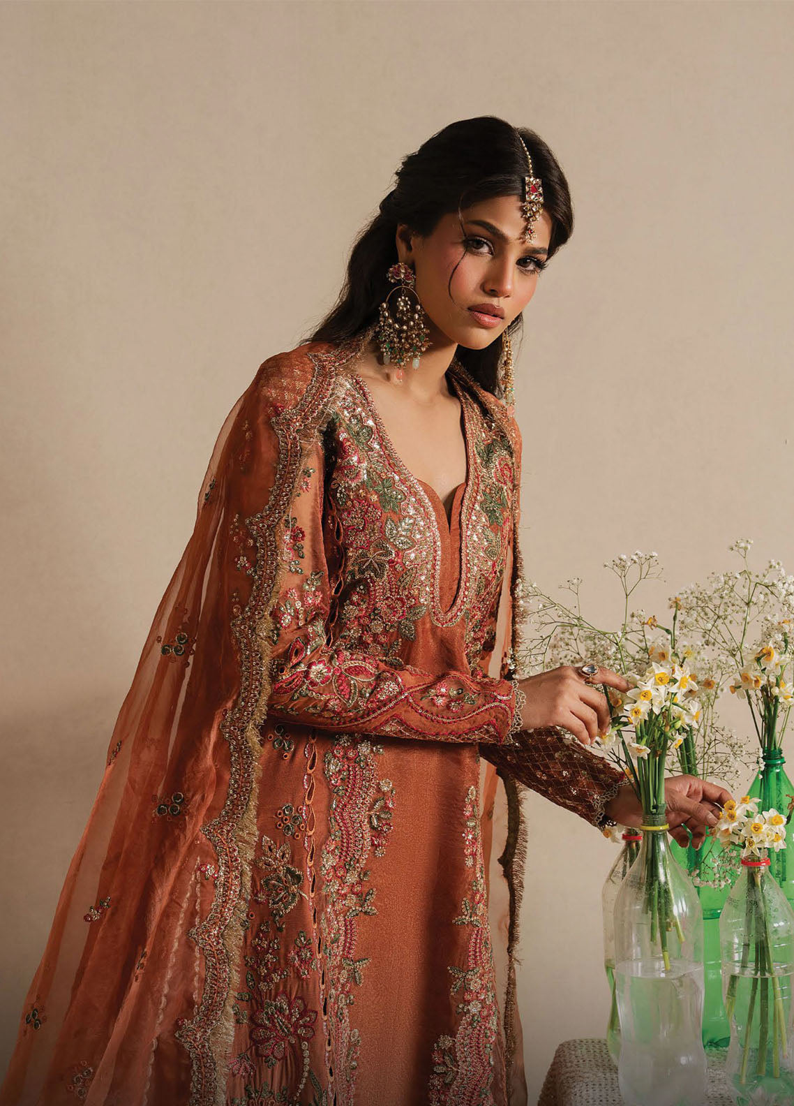 Qurbat By Ayzel Festive Embroidered Raw Silk 3 Piece Unstitched Suit AZL26QSF D-07 SAHAARA Qurbat By Ayzel Festive Embroidered Raw Silk 3 Piece Unstitched Suit AZL26QSF D-07 SAHAARA