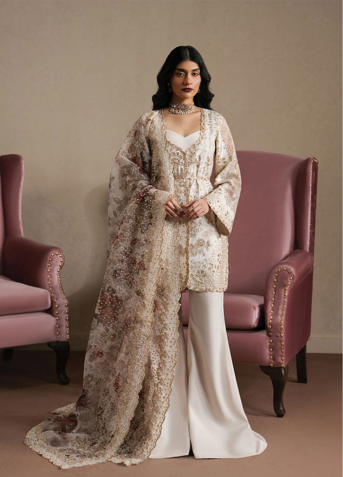 Qurbat By Ayzel Festive Embroidered Raw Silk 3 Piece Unstitched Suit AZL26QSF D-08 RIWAAYAT Qurbat By Ayzel Festive Embroidered Raw Silk 3 Piece Unstitched Suit AZL26QSF D-08 RIWAAYAT