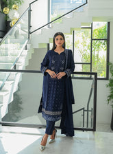 Raad Luxury Embroidered Chiffon 4 Piece Stitched Suit RD24LEF RA01-0002