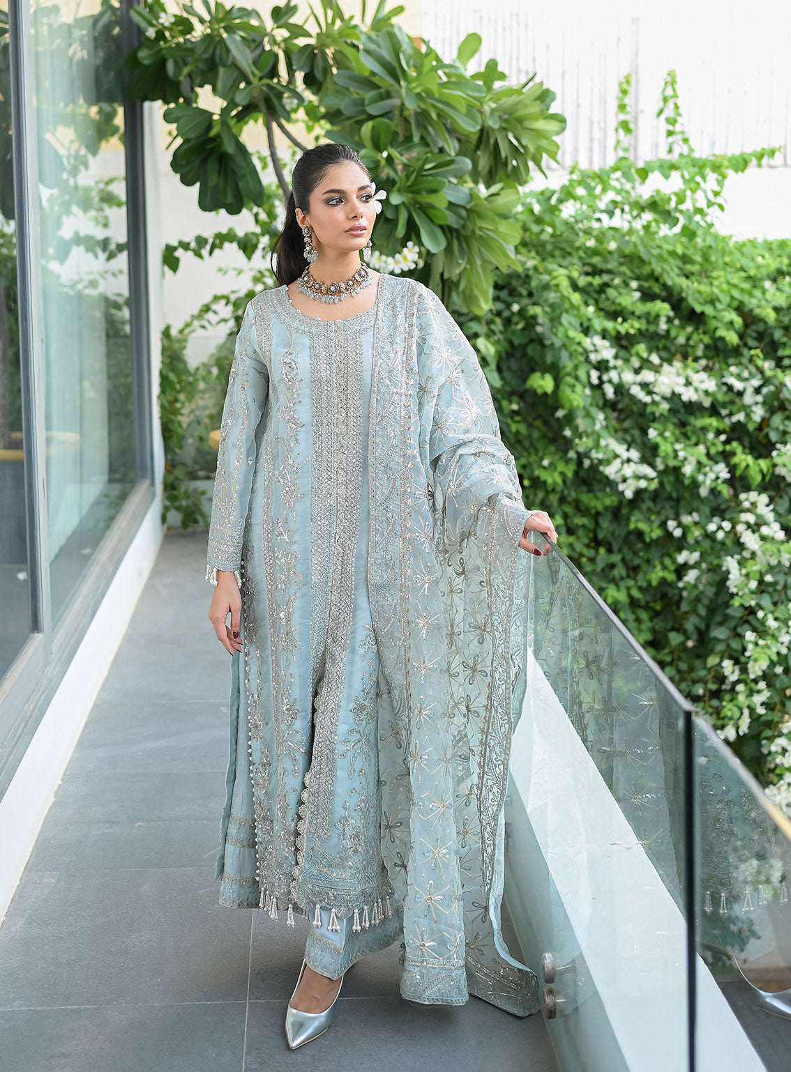 Raad Luxury Embroidered Organza 3 Piece Stitched Suit RD24LEF RA06-4961 Raad Luxury Embroidered Organza 3 Piece Stitched Suit RD24LEF RA06-4961