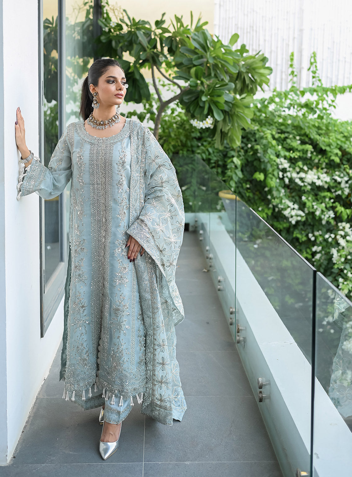 Raad Luxury Embroidered Organza 3 Piece Stitched Suit RD24LEF RA06-4961 Raad Luxury Embroidered Organza 3 Piece Stitched Suit RD24LEF RA06-4961