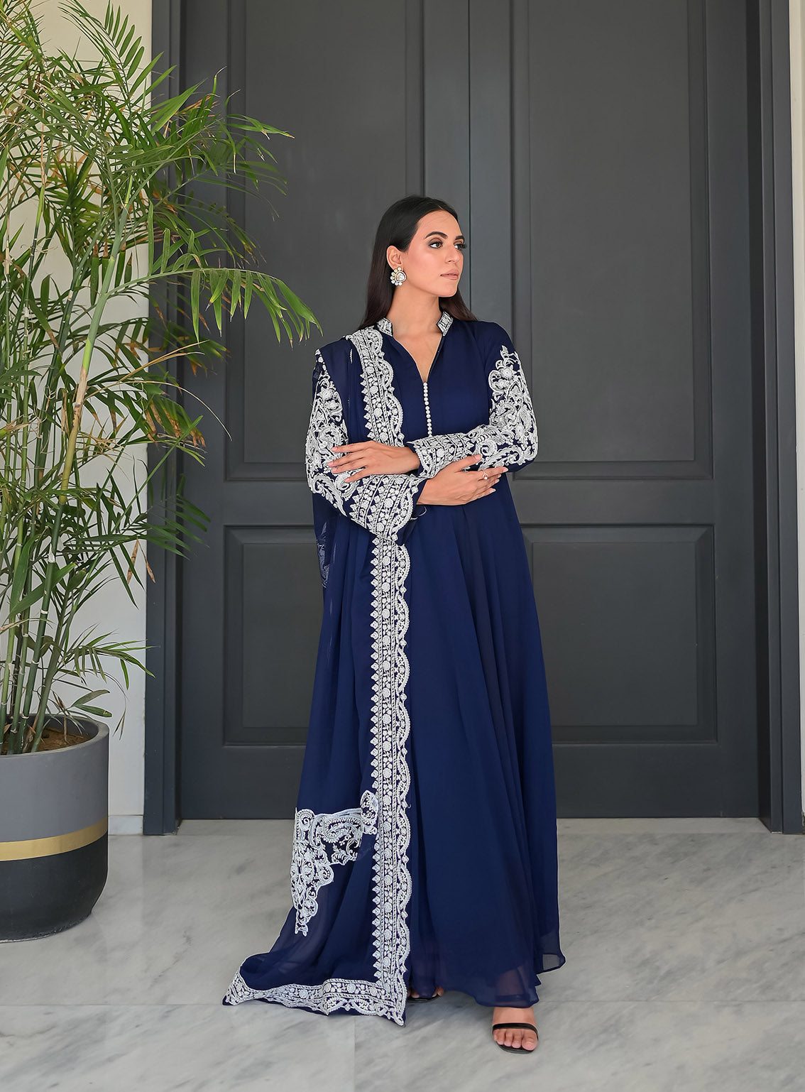 Raad Luxury Embroidered Chiffon 3 Piece Stitched Suit RD24LEF RA-07 NY Raad Luxury Embroidered Chiffon 3 Piece Stitched Suit RD24LEF RA-07 NY