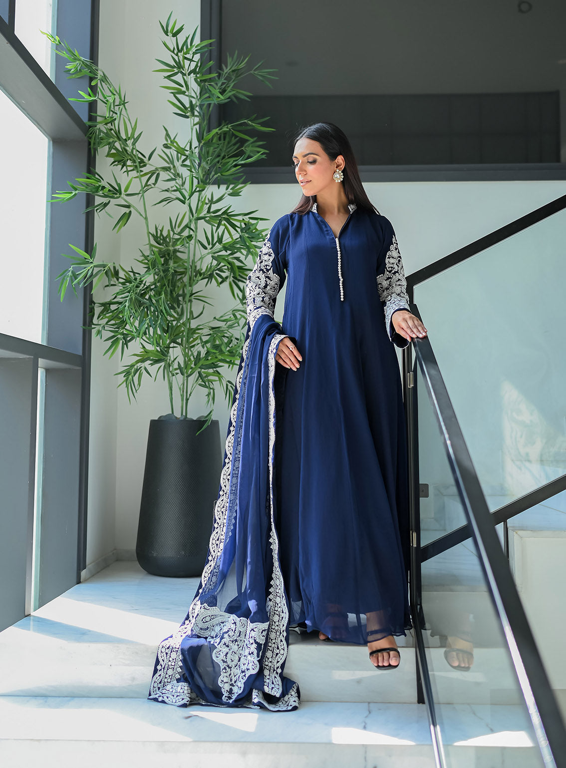 Raad Luxury Embroidered Chiffon 3 Piece Stitched Suit RD24LEF RA-07 NY Raad Luxury Embroidered Chiffon 3 Piece Stitched Suit RD24LEF RA-07 NY