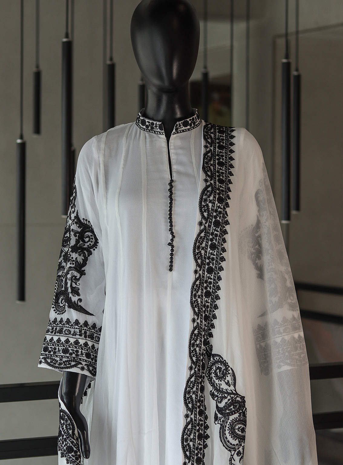 Raad Luxury Embroidered Chiffon 3 Piece Stitched Suit RD24LEF RA-07 WH Raad Luxury Embroidered Chiffon 3 Piece Stitched Suit RD24LEF RA-07 WH