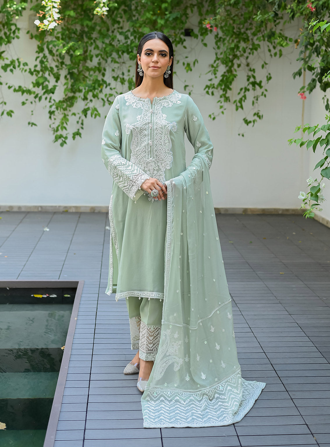 Raad Luxury Embroidered Chiffon 3 Piece Stitched Suit RD24LEF RA-09 MGR Raad Luxury Embroidered Chiffon 3 Piece Stitched Suit RD24LEF RA-09 MGR