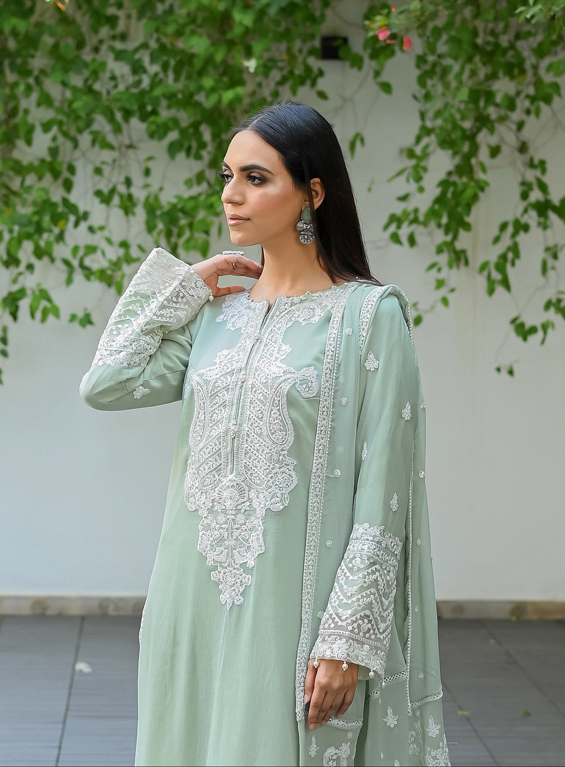 Raad Luxury Embroidered Chiffon 3 Piece Stitched Suit RD24LEF RA-09 MGR Raad Luxury Embroidered Chiffon 3 Piece Stitched Suit RD24LEF RA-09 MGR