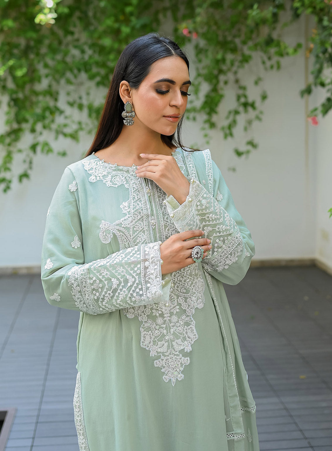 Raad Luxury Embroidered Chiffon 3 Piece Stitched Suit RD24LEF RA-09 MGR Raad Luxury Embroidered Chiffon 3 Piece Stitched Suit RD24LEF RA-09 MGR