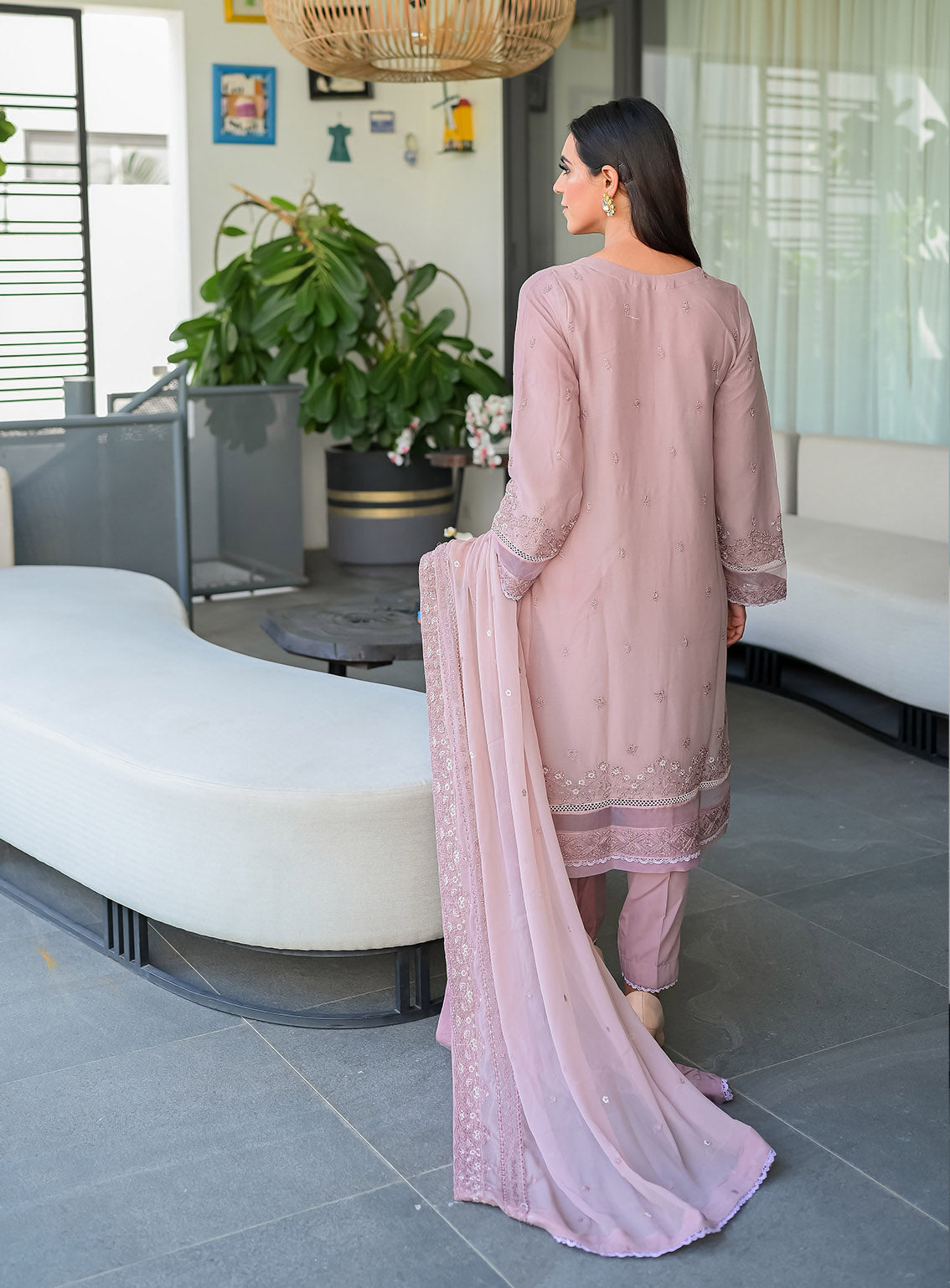 Raad Luxury Embroidered Chiffon 3 Piece Stitched Suit RD24LEF RA-10 LC Raad Luxury Embroidered Chiffon 3 Piece Stitched Suit RD24LEF RA-10 LC