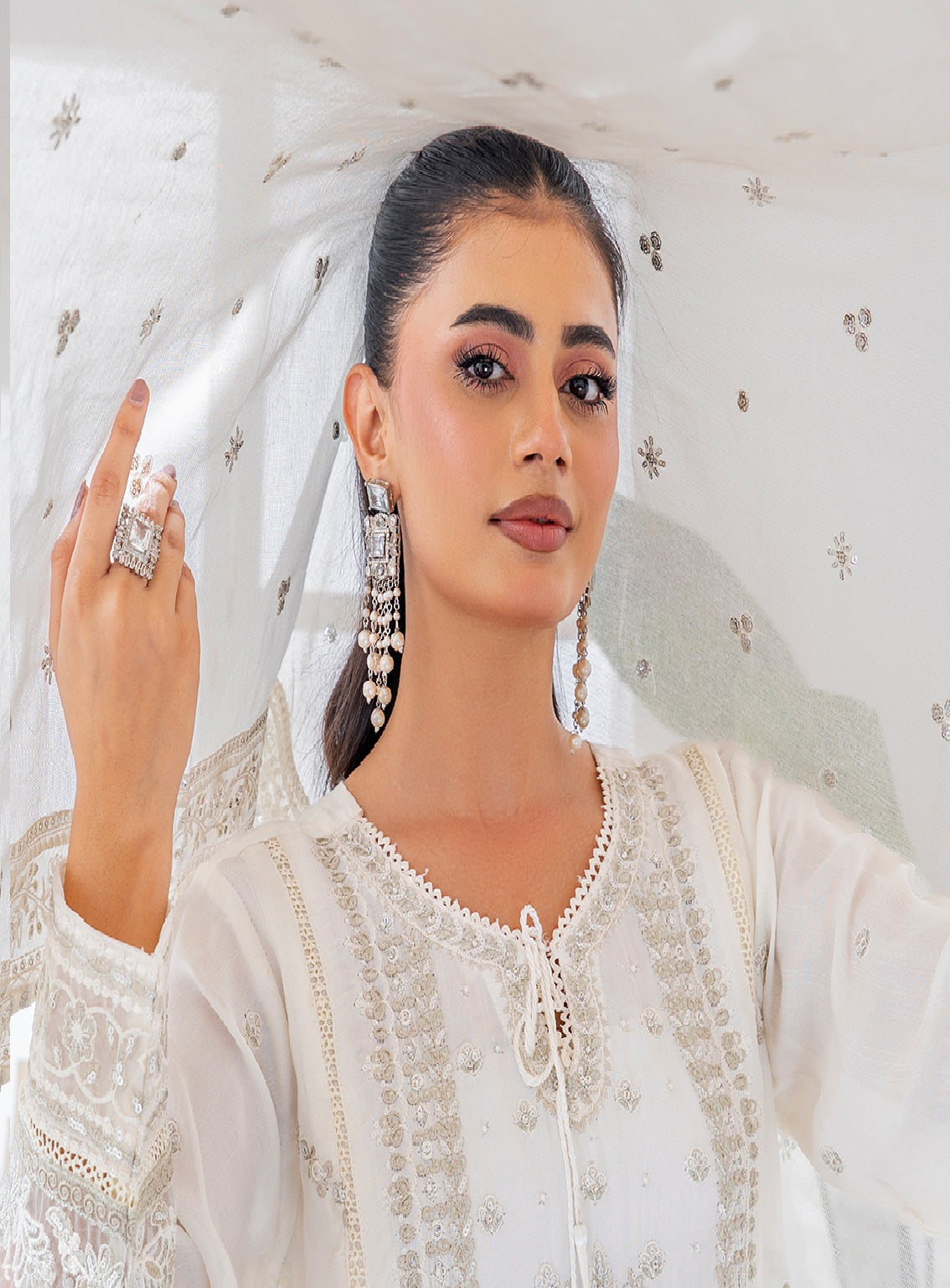 Raad Luxury Embroidered Raw Silk 3 Piece Stitched Suit RD24LEF RA-18 IY PAKIZA Raad Luxury Embroidered Raw Silk 3 Piece Stitched Suit RD24LEF RA-18 IY PAKIZA