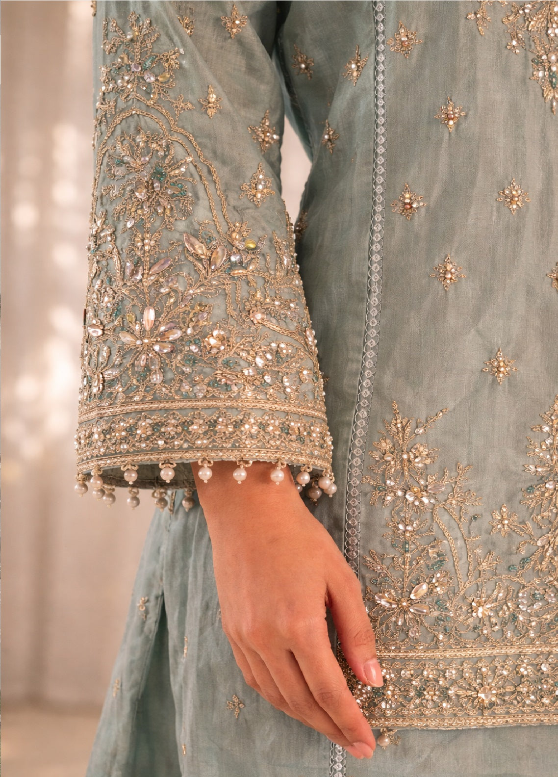Raad Luxury Formal Embroidered Raw Silk 3 Piece Stitched Suit RD26LF RA-42 GN JADE Raad Luxury Formal Embroidered Raw Silk 3 Piece Stitched Suit RD26LF RA-42 GN JADE