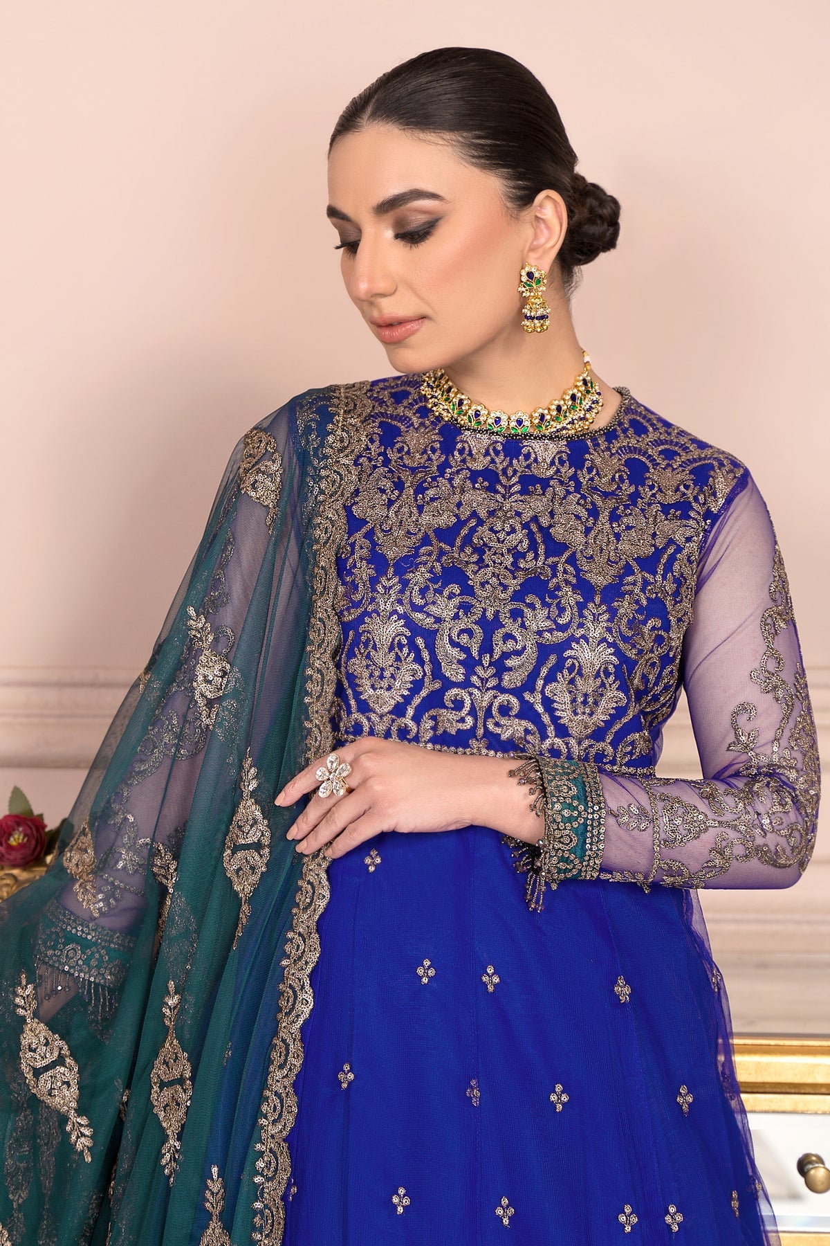 Afreen By Zarif Embroidered Net Unstitched 3 Piece Suit - 09 Afreen By Zarif Embroidered Net Unstitched 3 Piece Suit - 09