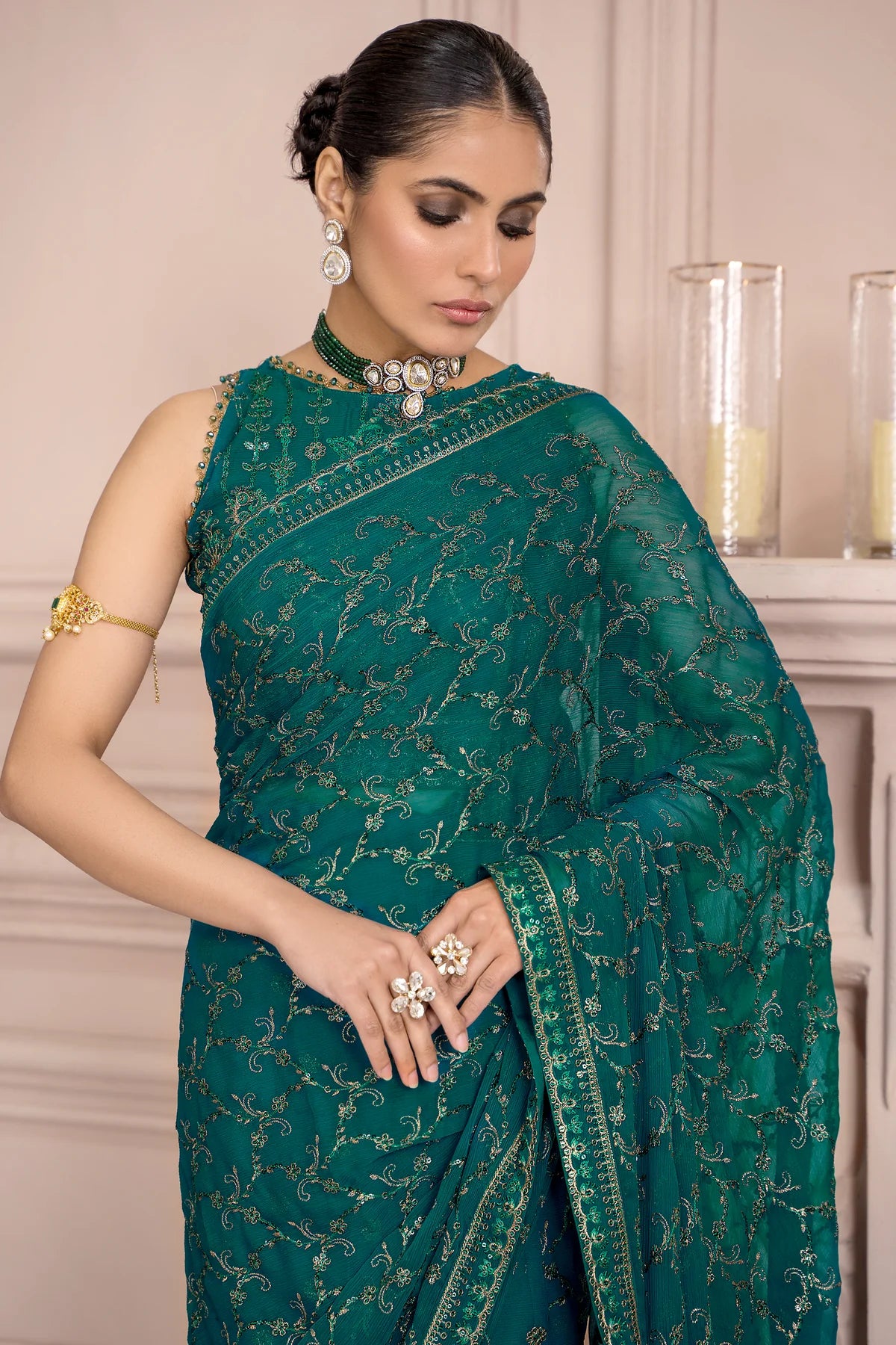 Afreen By Zarif Embroidered Net Unstitched 3 Piece Suit - 07 Afreen By Zarif Embroidered Net Unstitched 3 Piece Suit - 07